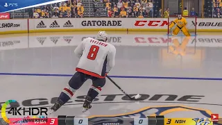 Great OT Shootout! Washington Capitals vs Nashville Predators 4K! NHL 22 PS5 Gameplay