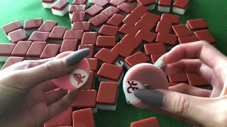 ASMR Mahjong Triggers, Tiles, Dice, Chips, Tapping, Scratching, No Talking