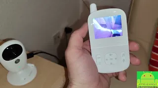 Yoton YB04 Video Babyphone mit Akku Nachtsicht Temperatursensor & 8 Schlafliedern ohne Internet