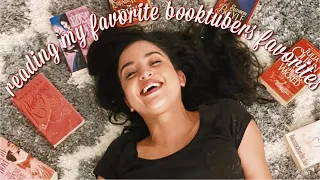 READING MY FAVORITE BOOKTUBERS FAVORITES! (TASTE TEST - Chandler)