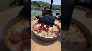 Doğada Kuzine Sobada Pizza 🍕/ Pizza in Wood Stove oven in Nature