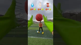 Asmr Gloves Catching The Ball 🧤🏀🎈🎾#shorts #asmr #goalkeeper #ball