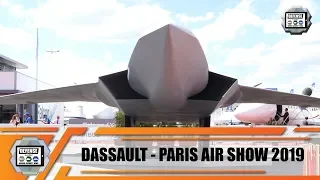 SCAF Dassault new generation fighter jet unveiled Paris Air Show 2019 with full-size scale model