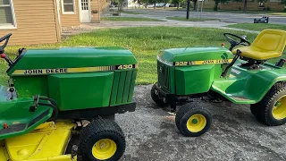 430 vs 332 John Deere garden tractor