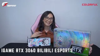 Unboxing and Overview of Colorful iGame Nvidia GeForce RTX 3060 BiliBili Esport Edition GraphicsCard