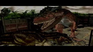 Dino Crisis 2 - T Rex Vs Giganotosaurus - 1080p