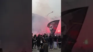 PSG FCN| 30 ans virage Auteuil | le cortège chaud bouillant