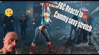 FGC reacts to Cammy Stretch pose