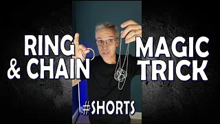 Ring and Chain Magic Trick? Or Science Trick? 😱 #shorts