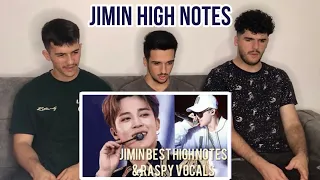 FNF Reacting to BTS JIMIN BEST LIVE HIGH NOTES | BTS REACTION