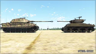 Sherman vs Tiger II - Two Methods How to Kill Tiger Easy