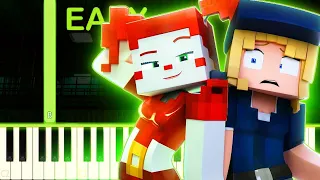 Don’t Come Crying | Minecraft FNAF Sister Location Song - EASY Piano Tutorial