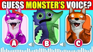 Guess the MONSTER'S VOICE | GARTEN OF BANBAN Chapter 4 | KITTISAURLIA , Bittergiggle, Kittysaurus