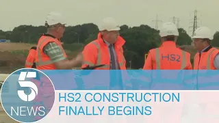 HS2: Controversial construction officially begins eight years since green light | 5 News