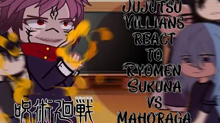 Jujutsu Villians react to Ryomen Sukuna vs Mahoraga || Shibuya Arc || Jujutsu Kaisen react