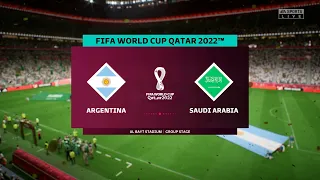 FIFA World Cup 2022 - Argentina Vs Saudi Arabia - (Group C) - 22nd November 2022 -  FIFA 23