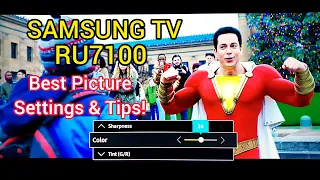 Samsung RU7100 43 inch Smart TV UHD 4K Best Picture Quality Settings and Tips! 📺