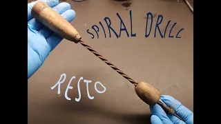 1950 Vintage Rusty Archimedes Spiral Hand Drill Restoration