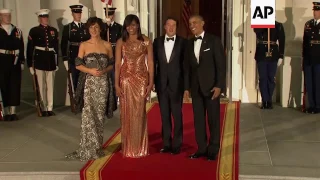 Raw: Obamas Host Italy PM at Final State Dinner