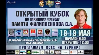 Стасейро открытый кубок памяти  Филиппенкова 18- 19 мая 2019