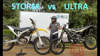 Surron Ultra vs Storm electric dirt bikes