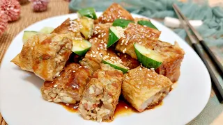 Five-spice Vegetarian Meat Rolls│Vegan Recipe