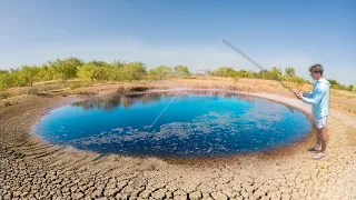 Fishing a Desert Puddle INFESTED With Bass (Texas Drought)