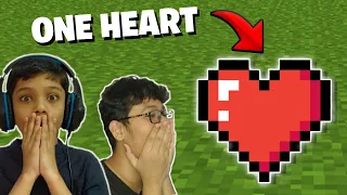 Minecraft, but we have only 1 heart