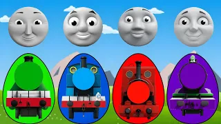 Wrong Heads Thomas And Friends - きかんしゃトーマス トーマス戦車エンジン | Eggs Colors,Ballon Thomas, James, Henry