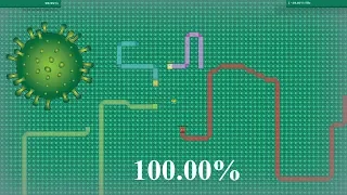 Paper.io Map Control: 100.00% World Record [Virus]