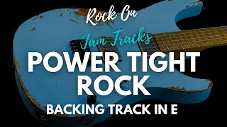 Power Tight Rock Backing Track For Guitar In E Minor