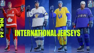 INTERNATIONAL JERSEYS | IIHF | NHL 24