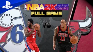 PHILADELPHIA 76ERS vs CHICAGO BULLS | NBA 2K23 Full Game Hall of Fame Simulation