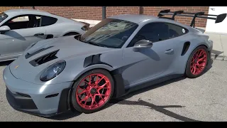 Porsche (992) 911 GT3RS Idle, Revs and Exterior View