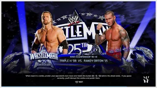 Triple H Vs Randy Orton - Wrestlemania 25 - WWE Championship - WWE 2K24 Gameplay Sim - PS5 - 4K -