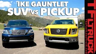 Compared: Nissan Armada vs Titan vs World's Toughest Towing Test - Titan Trials Ep.2