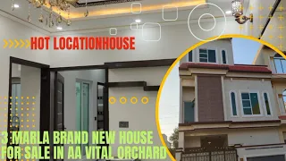 3 Marla brand new very beautiful hot location house for sale in vital Archard Metro Bus Stop Nishtar