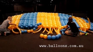 Up up away in a hot air balloon sculpture