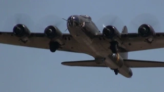 B-17 Takeoff and Flyover
