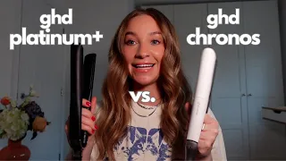 ghd Platinum+ vs. The NEW ghd Chronos! What's The Difference Between The Flat Iron Straighteners? 🧐