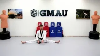 Stretching for the Splits (Taekwondo)