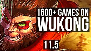 WUKONG vs GAREN (TOP) | 2.4M mastery, 1600+ games, 6 solo kills, Legendary | EUW Diamond | v11.5
