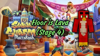 Subway Surfers No Floor Challenge: Floor is Lava (Stage 4) as Teabot