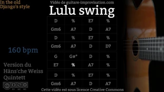 Lulu Swing (160 bpm) - Gypsy jazz Backing track / Jazz manouche