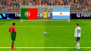 Messi Vs Ronaldo Match | Portugal Vs Argentina Match | Penalty Shootout Match | Efootball 2024 |