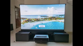 DIY smart TV cabinet for Ultra Short Throw projectors