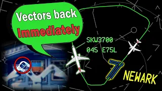 Skywest E170 | PITCH TRIM RUNAWAY | Emergency Return to Newark