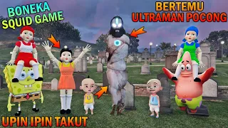 KELUARGA BONEKA SQUID GAME BERTEMU ULTRAMAN POCONG, UPIN IPIN TAKUT - GTA 5 BOCIL SULTAN