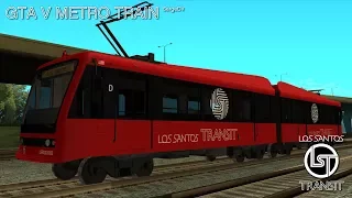 GTA SA - GTA V Metro Train (colorable edition) (DL)