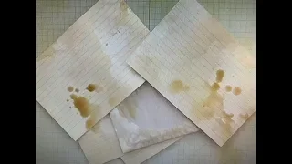 How to coffee dye paper quickly for journals